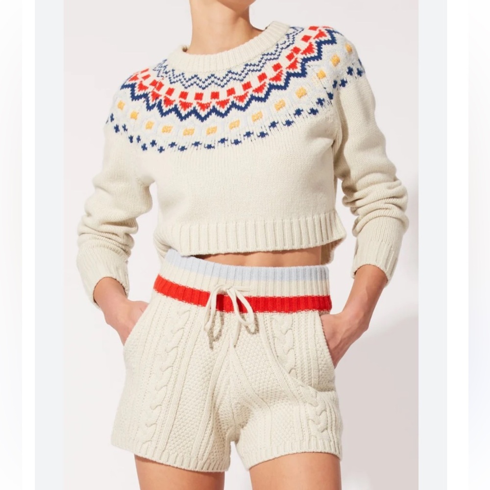 Solid and striped Carly sweater